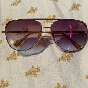Quay Australia High Key Mini Gold Desi Perkins Aviator Sunglasses